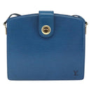 LOUIS VUITTON Epi Capuchin Shoulder Bag Blue M52345 LV Auth 149056-13
