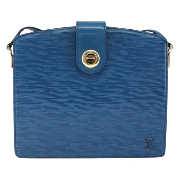 LOUIS VUITTON Epi Capuchin Shoulder Bag Blue M52345 LV Auth 149056