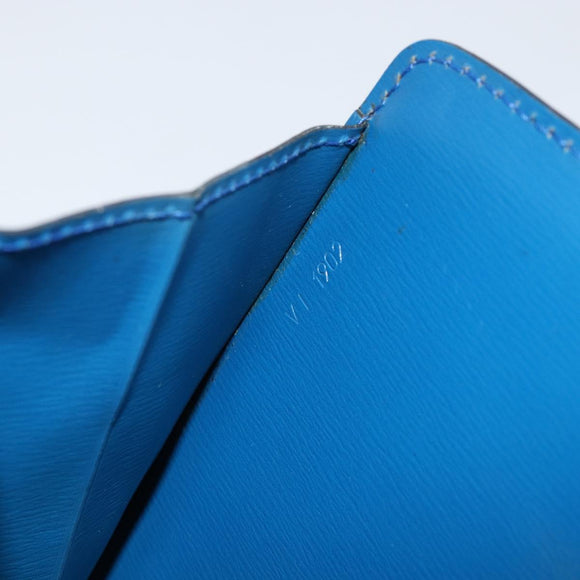 LOUIS VUITTON Epi Capuchin Shoulder Bag Blue M52345 LV Auth 149056