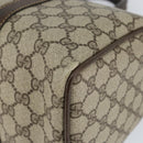 GUCCI GG Supreme Web Sherry Line Bag PVC Beige Gold 24 012 3842 Auth 149058-8