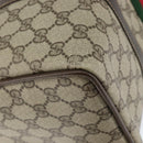 GUCCI GG Supreme Web Sherry Line Bag PVC Beige Gold 24 012 3842 Auth 149058-17