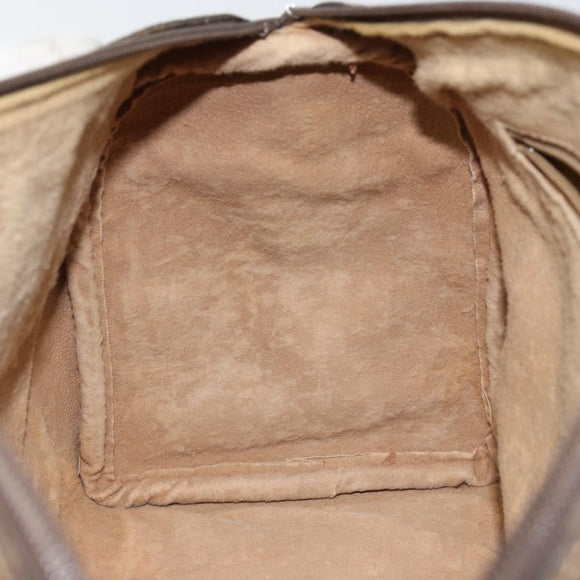 GUCCI GG Supreme Web Sherry Line Bag PVC Beige Gold 24 012 3842 Auth 149058