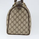GUCCI GG Supreme Web Sherry Line Bag PVC Beige Gold 24 012 3842 Auth 149058-3