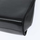 Salvatore Ferragamo Chain Shoulder Bag Leather Black Gold Auth 149060-17