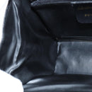 Salvatore Ferragamo Chain Shoulder Bag Leather Black Gold Auth 149060-21