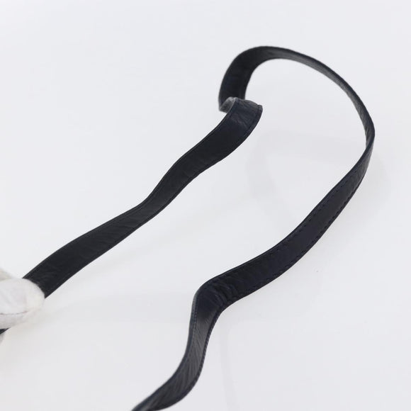 BOTTEGA VENETA INTRECCIATO Hand Bag Leather 2way Navy Gold Auth 149061