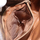 CELINE Macadam Canvas Shoulder Bag PVC Leather Brown Gold Auth 149062-11