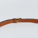 CELINE Macadam Canvas Shoulder Bag PVC Leather Brown Gold Auth 149062-8