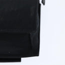 FENDI Mamma Baguette Shoulder Bag Nylon Black Silver Auth 149063-17