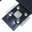 FENDI Mamma Baguette Shoulder Bag Nylon Black Silver Auth 149063-10