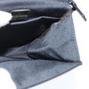 FENDI Mamma Baguette Shoulder Bag Nylon Black Silver Auth 149063-20