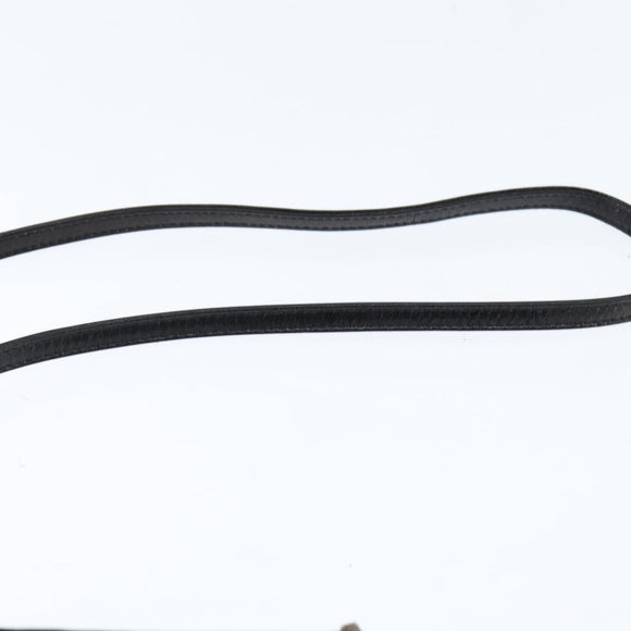 FENDI Mamma Baguette Shoulder Bag Nylon Black Silver Auth 149063