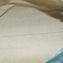 GUCCI Hand Bag Leather 2way Turquoise Blue Gold 309614 Auth 149064-11