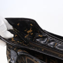 FENDI Zucca Canvas Tote Bag Black Brown Auth 149065-10