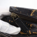 FENDI Zucca Canvas Tote Bag Black Brown Auth 149065-20