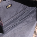 FENDI Zucca Canvas Tote Bag Black Brown Auth 149065-11