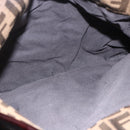 FENDI Zucca Canvas Tote Bag Black Brown Auth 149065-26