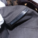 FENDI Zucca Canvas Tote Bag Black Brown Auth 149065-12