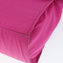 FENDI Hand Bag Nylon 2way Pink Gold Auth 149066-15