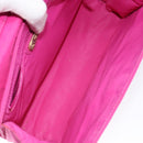FENDI Hand Bag Nylon 2way Pink Gold Auth 149066-11
