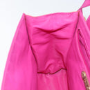 FENDI Hand Bag Nylon 2way Pink Gold Auth 149066-21
