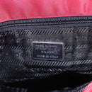 PRADA Tote Bag Nylon Red Silver Auth 149067-18