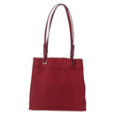 PRADA Tote Bag Nylon Red Silver Auth 149067-13