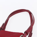 PRADA Tote Bag Nylon Red Silver Auth 149067-8