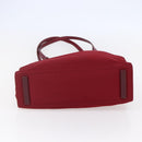 PRADA Tote Bag Nylon Red Silver Auth 149067-5