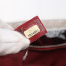 CHANEL Choco Bar Chain Shoulder Bag No5 Canvas Ivory Silver CC Auth 149068-12