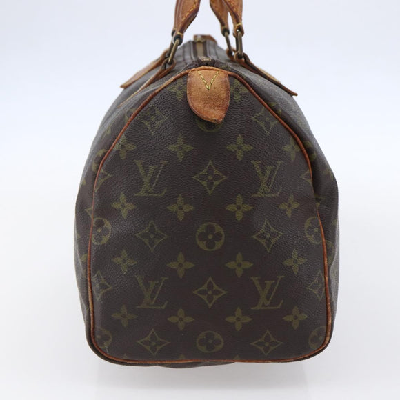 LOUIS VUITTON Monogram Speedy 30 Hand Bag M41526 LV Auth 149076