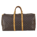 LOUIS VUITTON Monogram Keepall 55 Boston Bag M41424 LV Auth 149077-13