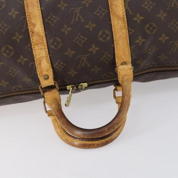 LOUIS VUITTON Monogram Keepall 55 Boston Bag M41424 LV Auth 149077