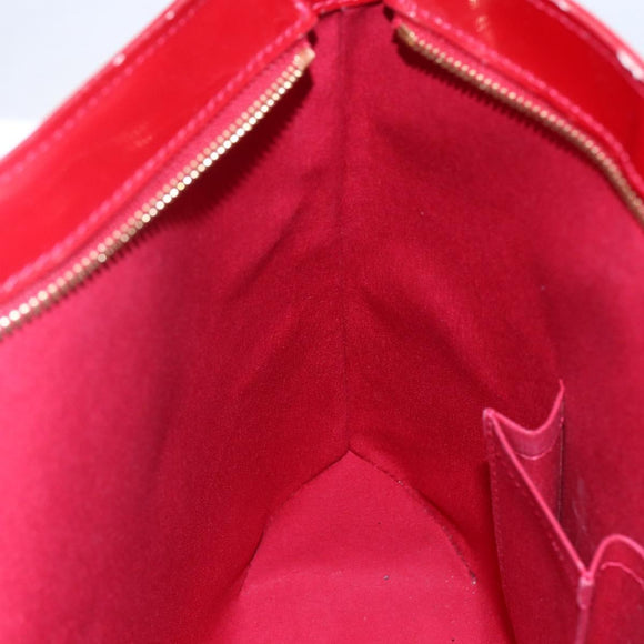 LOUIS VUITTON Monogram Vernis Brentwood Bag Pomme D'amour M91989 LV Auth 149080