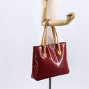 LOUIS VUITTON Monogram Vernis Brentwood Bag Pomme D'amour M91989 LV Auth 149080-21