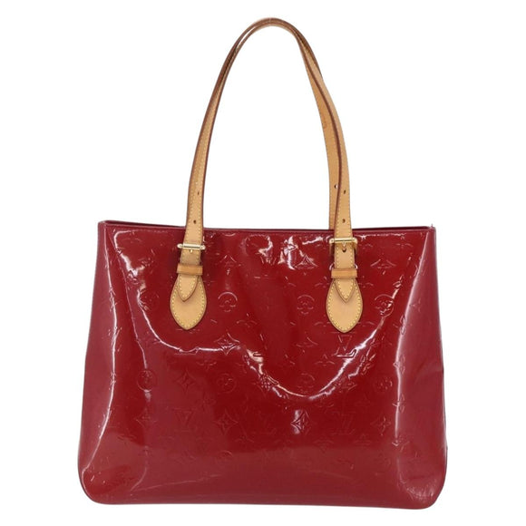 LOUIS VUITTON Monogram Vernis Brentwood Bag Pomme D'amour M91989 LV Auth 149080