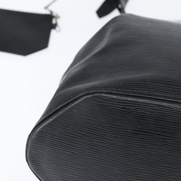 LOUIS VUITTON Epi Sac Depaule GM Shoulder Bag Black M80155 LV Auth 149082