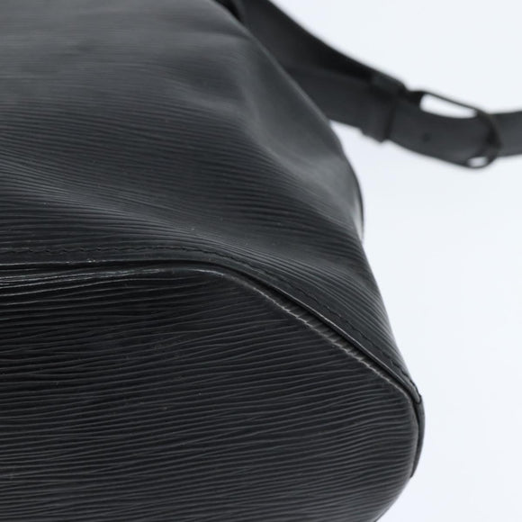 LOUIS VUITTON Epi Sac Depaule GM Shoulder Bag Black M80155 LV Auth 149082