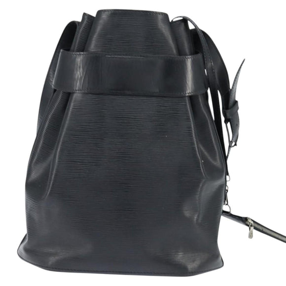 LOUIS VUITTON Epi Sac Depaule GM Shoulder Bag Black M80155 LV Auth 149082