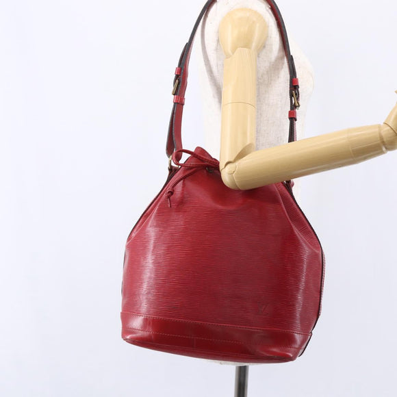 LOUIS VUITTON Epi Noe Shoulder Bag Red M44007 LV Auth 149084