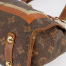 LOUIS VUITTON Monogram Tise Sac Rayure PM Hand Bag Marron M56386 LV Auth 149085-9