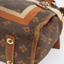 LOUIS VUITTON Monogram Tise Sac Rayure PM Hand Bag Marron M56386 LV Auth 149085-15
