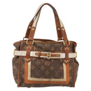 LOUIS VUITTON Monogram Tise Sac Rayure PM Hand Bag Marron M56386 LV Auth 149085-13