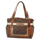 LOUIS VUITTON Monogram Tise Sac Rayure PM Hand Bag Marron M56386 LV Auth 149085-2