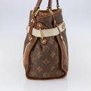 LOUIS VUITTON Monogram Tise Sac Rayure PM Hand Bag Marron M56386 LV Auth 149085-4