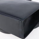 Salvatore Ferragamo Gancini Shoulder Bag Leather Navy Gold Auth 149086-15