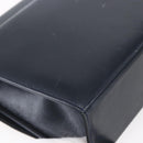 Salvatore Ferragamo Gancini Shoulder Bag Leather Navy Gold Auth 149086-16