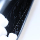 Salvatore Ferragamo Gancini Shoulder Bag Leather Navy Gold Auth 149086-21