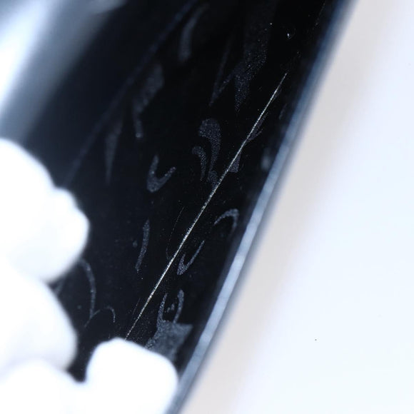 Salvatore Ferragamo Gancini Shoulder Bag Leather Navy Gold Auth 149086