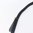 Salvatore Ferragamo Gancini Shoulder Bag Leather Navy Gold Auth 149086-8